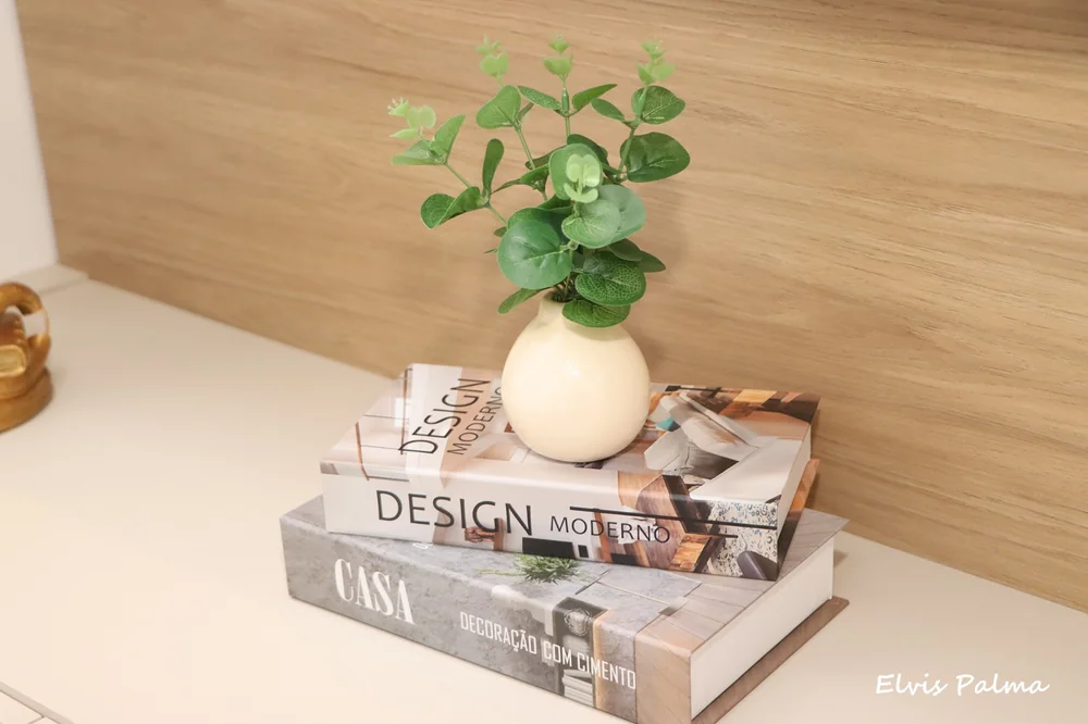 Detalhe da decoração do escritório